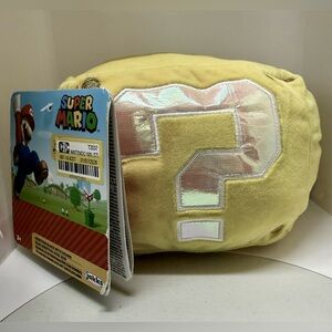 Jakks Super Mario Question Block 6" w/ Coin Sound Effects Collectible Plush NWT